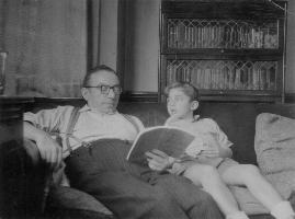 [Nisan with his grandson Robert, about 1949]