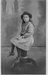 [Beatie as a young girl]